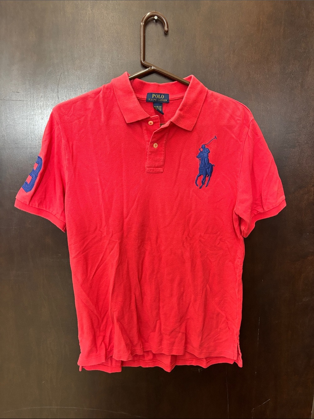 Polo by Ralph Lauren Red Polo with Blue Pony Emblem